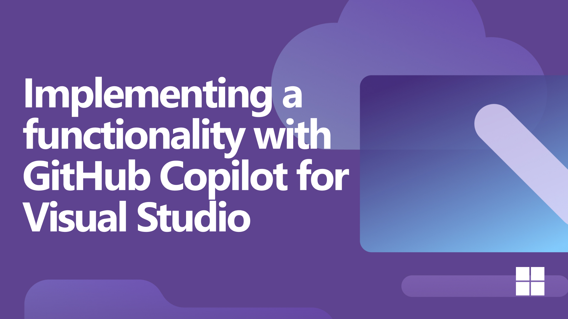 Implementing a functionality with GitHub Copilot for Visual Studio